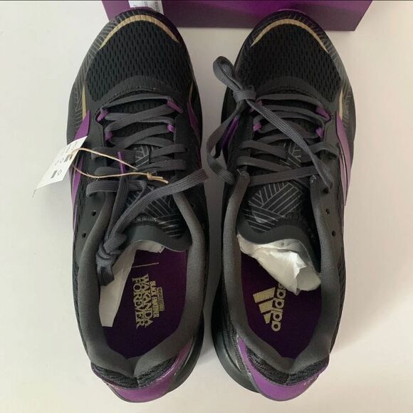 Adidas Black Panther SL20.3 BP2 Running Shoes Wakanda HQ1078 Marvel Men 10.5-NWT - Picture 10 of 10